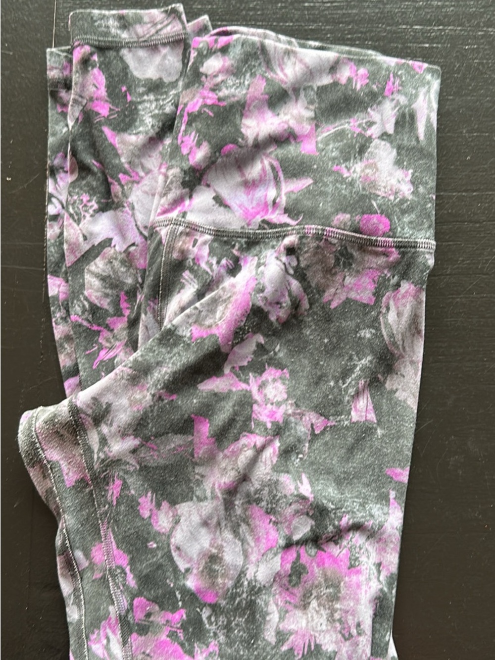 Lululemon Align High-Rise Leggings Floral Grey Pink size 8